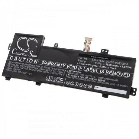AccuCell Akku passend für Asus Zenbook UX510UW u.a. wie B31N1534 3950mAh 11,1V Li-Plymer