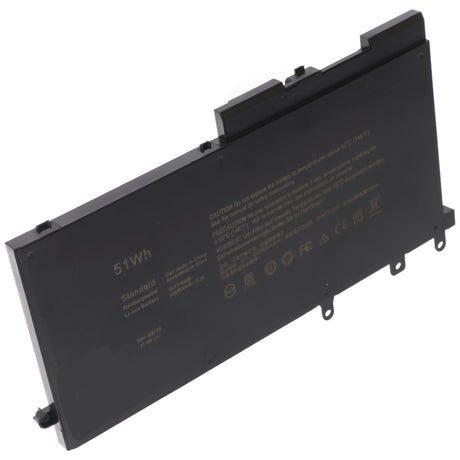 AccuCell Akku passend für Dell Latitude 5280, 5480, Li-Polymer, 11,4V, 4470mAh, 51Wh