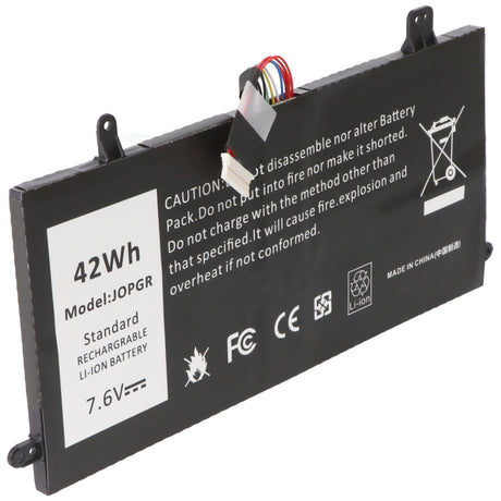 AccuCell Akku passend für Dell Latitude 5290, Li-Polymer, 7,6V 5500mAh, 42Wh, schwarz