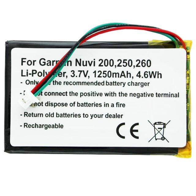 Akku passend für Garmin Nuvi 200, Nüvi 361-00019-11