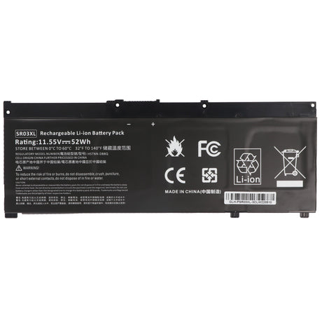 AccuCell Akku passend für HP Pavilion 15-CX, Li-Polymer, 11,55V, 4550mAh, 53Wh
