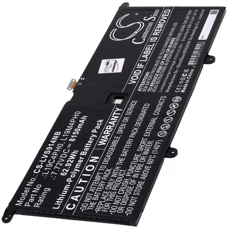 AccuCell Akku passend für Laptop Lenovo Yoga Slim 9 14ITL5 82D1002VIV, Typ L19C4PH0 - 7,72V - 8150 mAh
