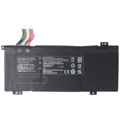 AccuCell Akku passend für Medion Erazer X6805, Medion MD61635, Li-Polymer, 11,4V, 4100mAh, 46,74Wh