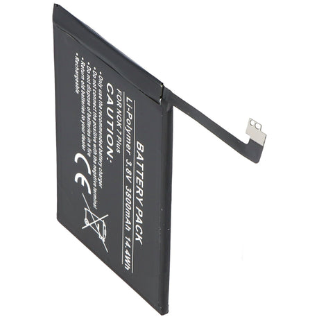 AccuCell Akku passend für Nokia 7 plus, Li-Polymer, 3,8V, 3800mAh, 14,4Wh