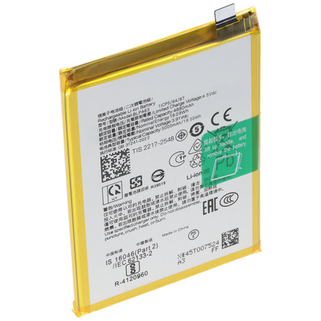 AccuCell Akku passend für OPPO Reno 12 Pro, Li-Polymer, 3,91V, 5000mAh, 19,55Wh