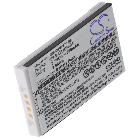AccuCell Akku passend für Opticon OPL-7724, OPL-7734, OPL-9700, OPL-9712, OPL-9713, OPL-9723, OPL-9724, OPL-9725, OPL-9727, OPL-9728, 02-BATLION-03, 11267, ORBLIOP0012