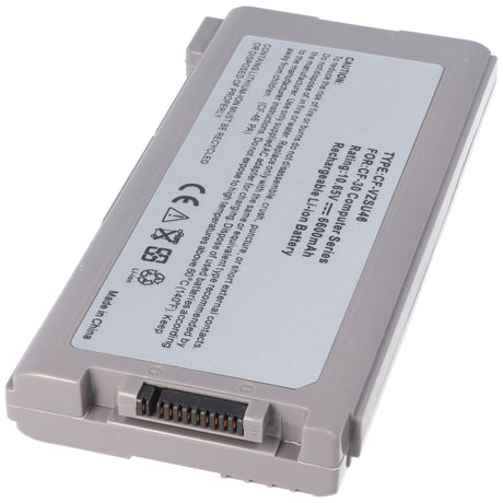 AccuCell Akku passend für Panasonic Toughbook CF-30 Akku VZSU46 10,65 Volt, 6600mAh