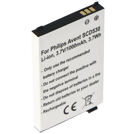 AccuCell Akku passend für Philips Avent SCD530 Li-Ion Akku BYD006649, BYD001743