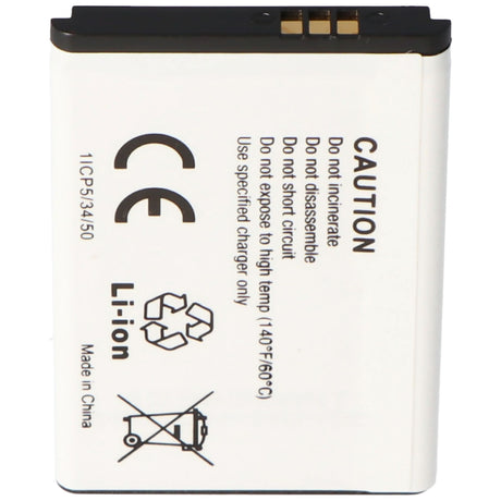 AccuCell Akku passend für Samsung AB463651BECSTD, Samsung SGH-F400 SGH-J800, Samsung SGH-L700, Samsung SGH-ZV60, M7600 Beat DJ, S7220 Ultra Classic, S56