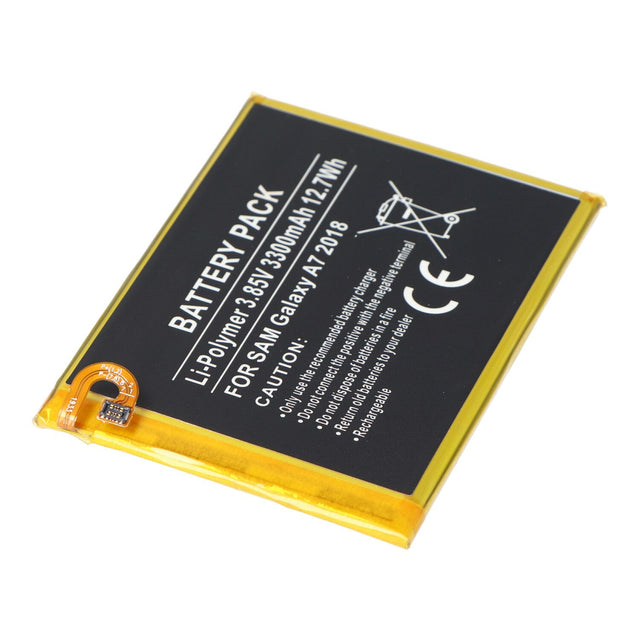 Akku passend für Samsung Galaxy A7 2018, Li-Polymer, 3,85V, 3300mAh, 12,7Wh, built-in, ohne Werkzeug