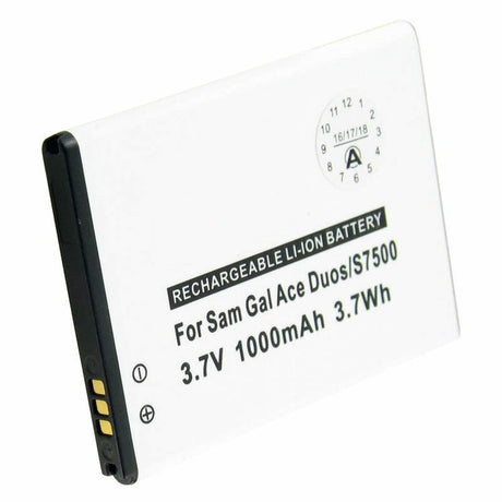 AccuCell Akku passend für Samsung Galaxy Ace Plus Akku, Samsung Galaxy Mini 2, Samsung GT-S6500, Samsung GT-S7500, 1200mAh