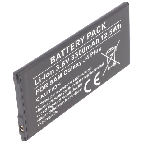 AccuCell Akku passend für Samsung Galaxy J4 Plus Li-Polymer Akkutyp EB-BG610ABA, EB-BG610ABE, EB-BG611ABE, GH82-17872A