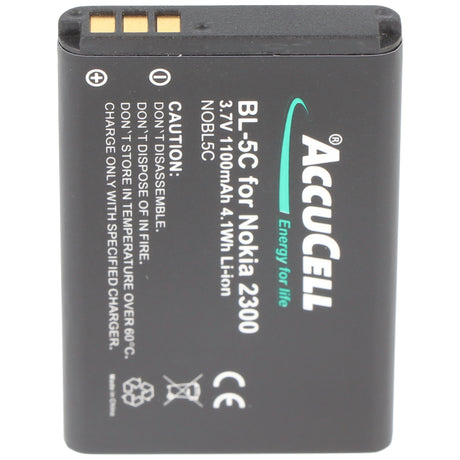 AccuCell Akku passend für Schnurlostelefon AVM Fritz!Fon C6 A051 Telekom A051 Li-Ion 3,7V 1100mAh