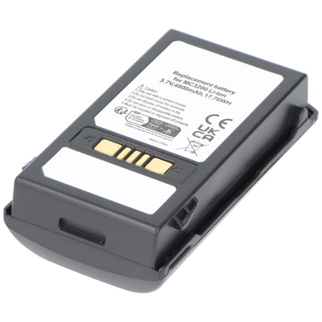 AccuCell Akku passend für Symbol Motorola Zebra MC3200, MC32N0, MC3290, MC3300 Serie BTRY-MC33-52MA-01 3,7 Volt 4800mAh