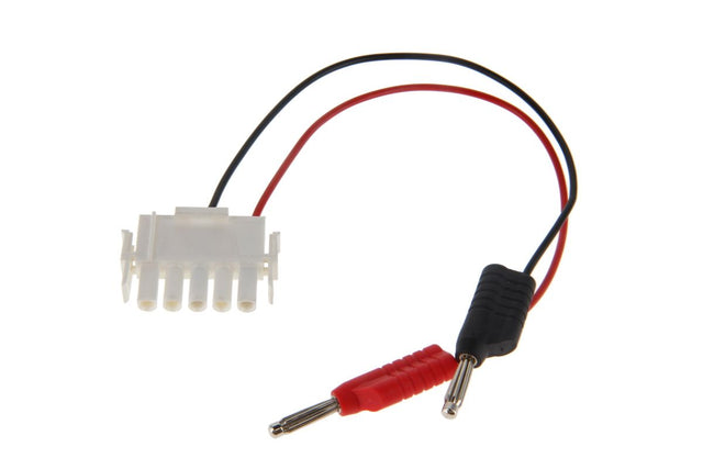 Akkuladekabel für Handlampenakku HSE5/ HSE7/ SEB8 mit 4mm Sicherheitsstecker