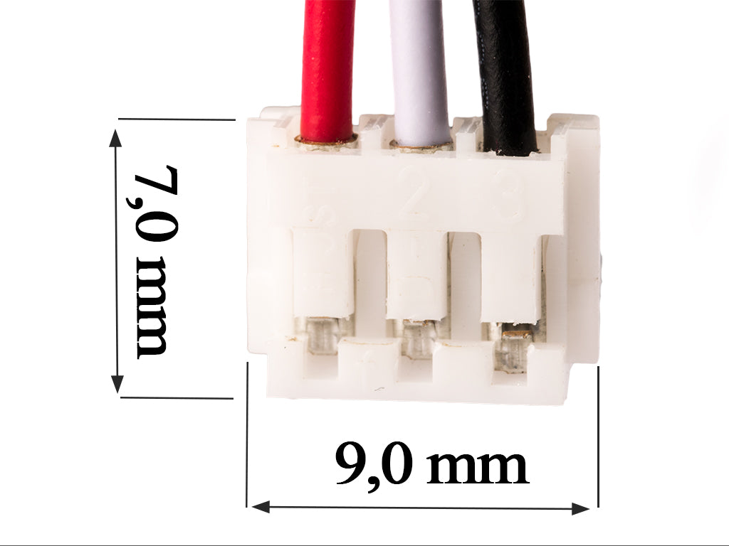 Keeppower 1S1P 18650 3,6V - 3,7V 3500mAh Li-Ion-Akku mit BMS-Schutz und Stecker