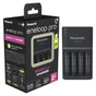 Panasonic Ladegerät Smart & Quick Charger BQ-CC55E + 4x Eneloop Pro AA