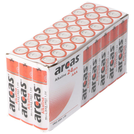 Arcas Alkaline Batterie LR03, AAA, Micro, 1,5V 24 Stück im Karton