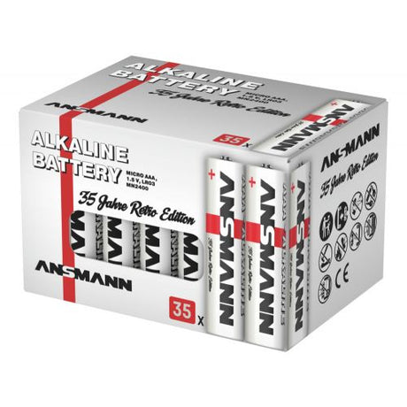 Ansmann Alkaline Batterien Micro AAA LR3, passend zur 35 Jahre Jubiläumsedition, 1,5 V(35 St.)