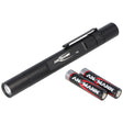 Ansmann Future T120 Aluminium-Stiftleuchte mit hocheffizientem Reflektorsystem, inklusive Batterien und abnehmbarem Clip