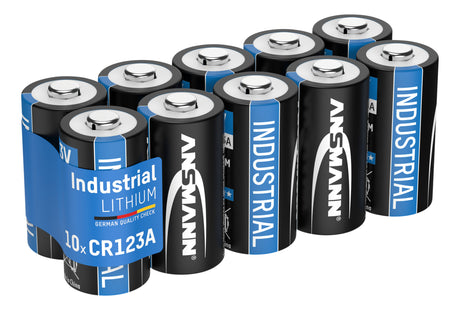 Ansmann Lithium Batterie CR123A / CR17335, 3 Volt, 10er Sparpack, perfekt für den alltäglichen Gebrauch