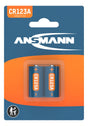 Ansmann Lithium Batterie CR123A, CR17335, 3 Volt, 2 Stück