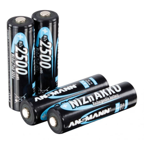Ansmann Mignon LR06 AA NiZn Akku 1,6 Volt 2500mWh im 4er Set