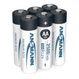 Ansmann Photo NiMH Akku Mignon AA, 2400 mAh, 1,2 Volt, 6er Sparpack, perfekt für Digitalkameras und Blitzgeräte