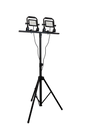 Ansmann Profi-Strahler FL20W-AC mit Stativ, 2200 Lumen, 2 Stück Baustrahler mit einem 180cm Aluminium-Stativ