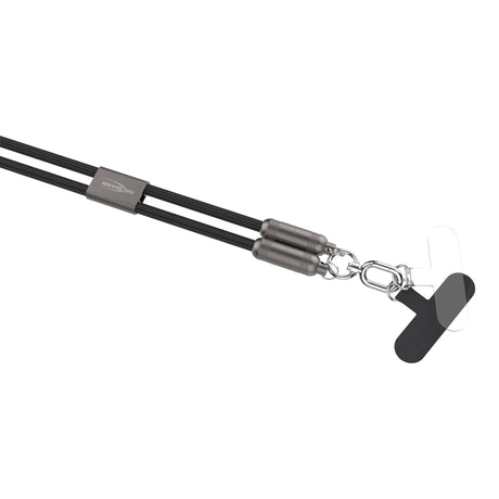 Ansmann Smartphone Lanyard-Ladekabel, USB-C auf Lightning, Handykette, Kabellänge 1,2 Meter