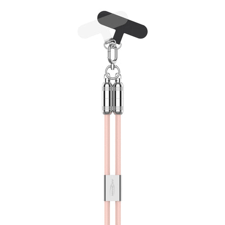 Ansmann Smartphone Lanyard-Ladekabel, USB-C auf Lightning, Handykette, Kabellänge 1,2 Meter