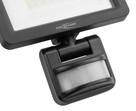 Ansmann WFL30W-S LED-Wandstrahler mit PIR Bewegungsmelder, kabelgebunden, 30 W