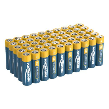 Ansmann X-Power Alkaline Batterie Mignon AA, LR6, 1,5 Volt, 50er Sparpack, perfekt für den alltäglichen Gebrauch