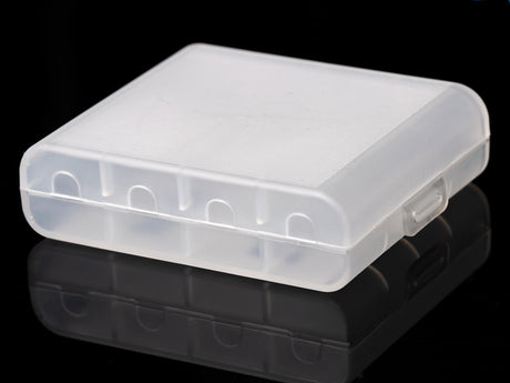 Keeppower Aufbewahrungsbox für 4x 14500 (AA) oder 4x 10440 (AAA) transparent