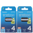 Panasonic eneloop Standard Kombipack mit 4x AA und AAA Akkus und 2 Acc
