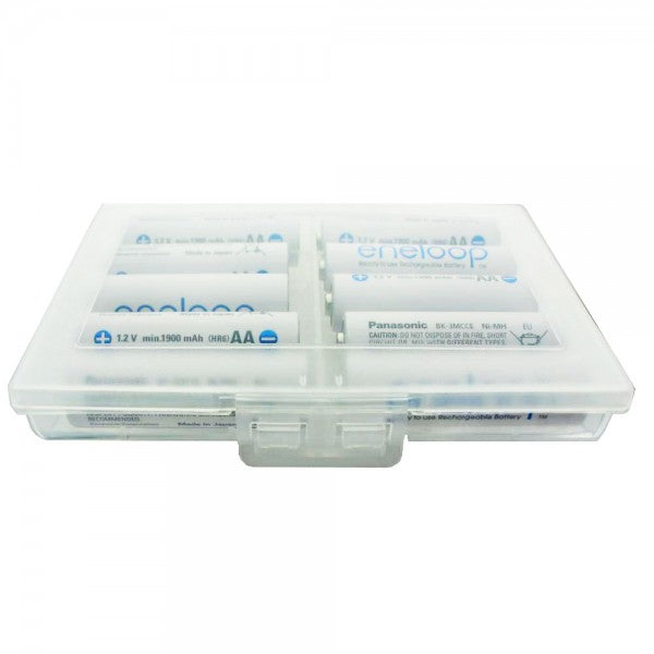 12er Panasonic eneloop Standard AA, Mignon Akkus, neueste Generation, max. 2000mAh, 2100 Ladezyklen mit AccuCell BOX10 Aktion 10+2 Gratis !