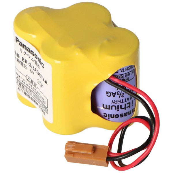 Panasonic Lithium Batterie max. 2900mAh CNC BR-2/3AGCT4A, Fanuc A98L-0031-0025, BR-2/3AG, mit Panasonic Zellen in Erstausrüsterqualität, kein billiger Nachbau