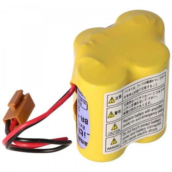 Panasonic Lithium Batterie max. 2900mAh CNC BR-2/3AGCT4A, Fanuc A98L-0031-0025, BR-2/3AG, mit Panasonic Zellen in Erstausrüsterqualität, kein billiger Nachbau