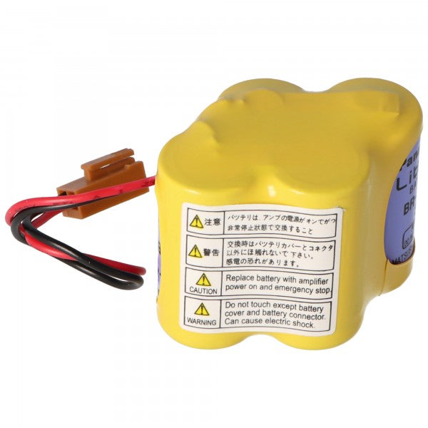 Panasonic Lithium Batterie max. 2900mAh CNC BR-2/3AGCT4A, Fanuc A98L-0031-0025, BR-2/3AG, mit Panasonic Zellen in Erstausrüsterqualität, kein billiger Nachbau