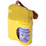 Panasonic Lithium Batterie max. 2900mAh CNC BR-2/3AGCT4A, Fanuc A98L-0031-0025, BR-2/3AG, mit Panasonic Zellen in Erstausrüsterqualität, kein billiger Nachbau