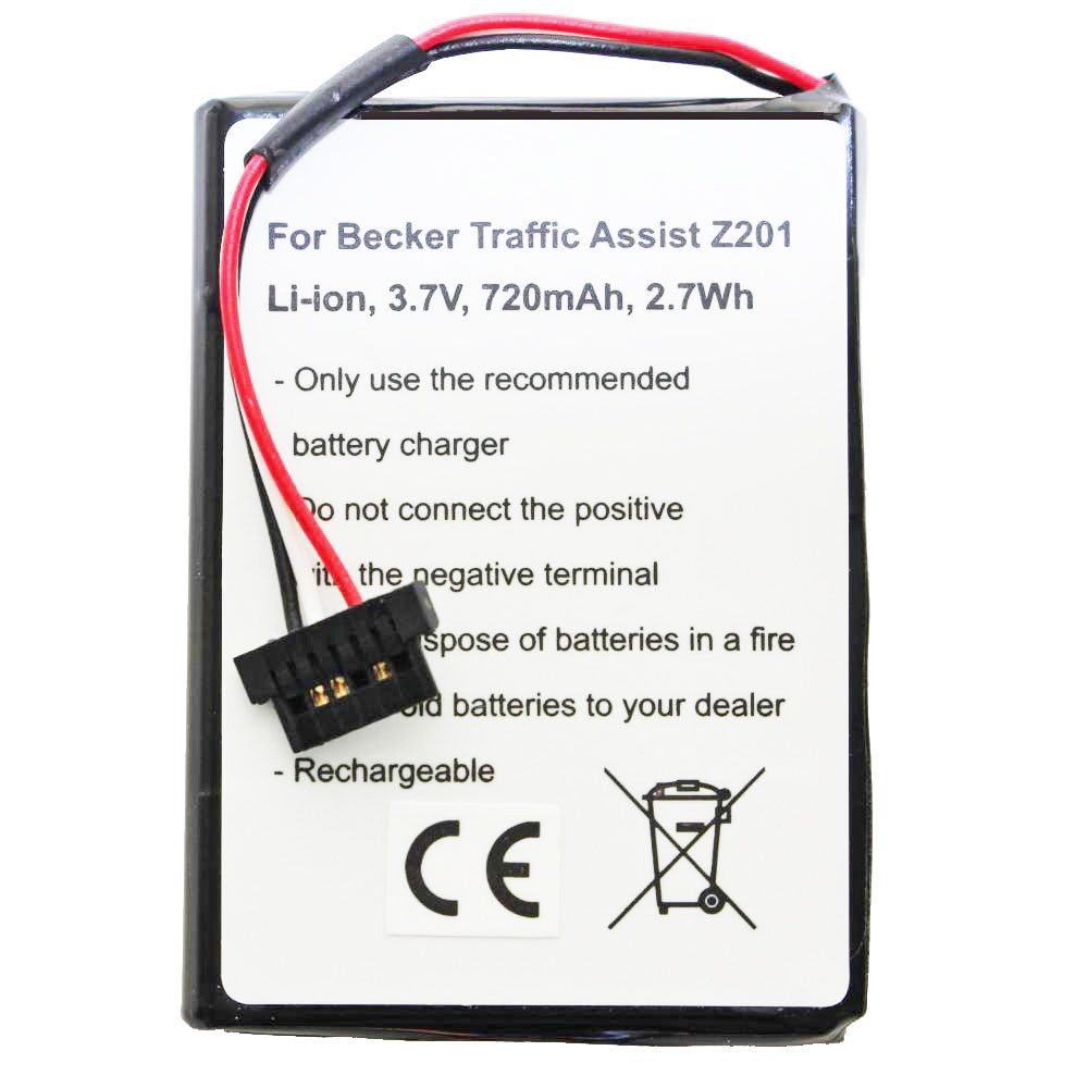 AccuCell Akku für Becker Traffic Assist Z201, S30, 338937010150