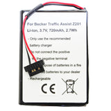 AccuCell Akku für Becker Traffic Assist Z201, S30, 338937010150