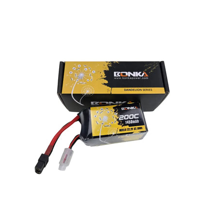 Bonka Lipo Akku 1450mAh 22,2V 200C/400C FPV XT60