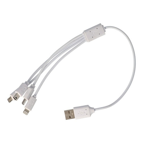 AccuCell USB-Ladekabel 4 in 1 USB-C, Mini-USB, Micro-USB und 8 Pin Stecker