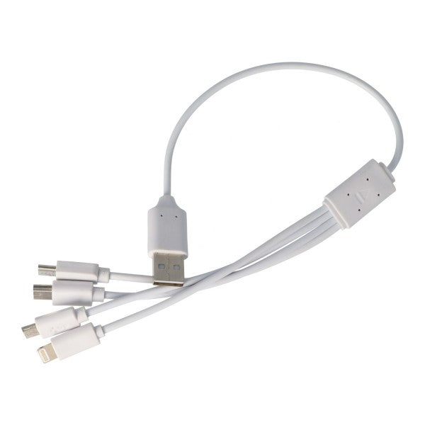 AccuCell USB-Ladekabel 4 in 1 USB-C, Mini-USB, Micro-USB und 8 Pin Stecker