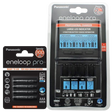 Panasonic eneloop Ladegerät BQ-CC65 inkl. LCD-Display, 4 eneloop Pro A