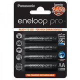 Panasonic eneloop Ladegerät BQ-CC65 inkl. LCD-Display, 4 eneloop Pro AA Mignon, AccuCell Box Blue
