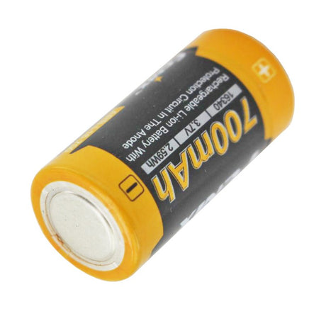 AccuCell CR123 A Li-Ion Akku mit 3,7 Volt, 760mAh 2 Stück und LCD-Schnell-Ladegerät