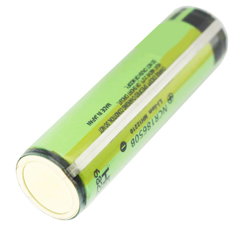 Panasonic 18650 Li-Ion Akku geschützt mit 3,7 Volt, 3400mAh 4 Stück und LCD-Schnell-Ladegerät