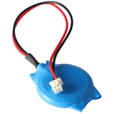 AccuCell CMOS Batterie CR2032 mit Stecker, Backup Lithium Batterie, Stecker ca. 3,2x4mm, Kabellänge 7 cm